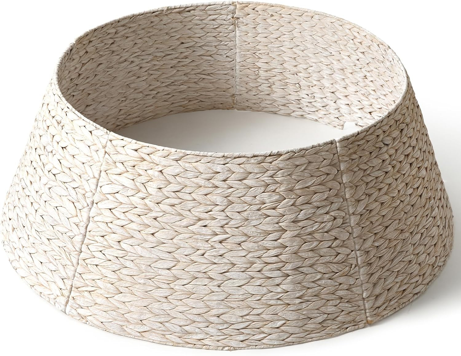 36in Large Christmas Tree Collar - Woven Hyacinth Tree Collars for Artificial Trees - Rattan Rust... | Amazon (US)