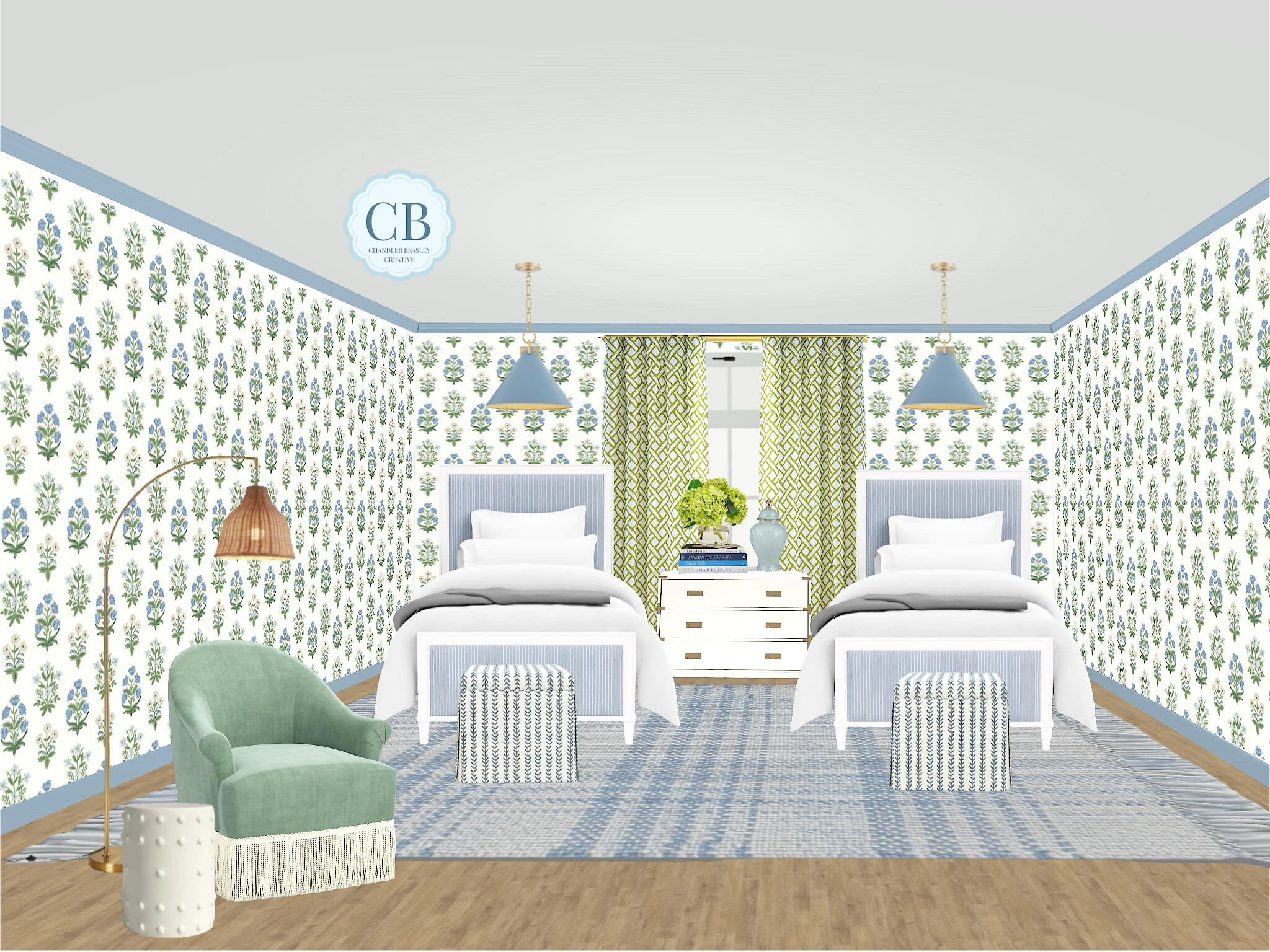 Pattern Play with blues and greens for this twin guest room!! Recreate this room from items only from @Wayfair #OnlyAtWayfair #wayfair #wayfairpartner
@shop.ltk #liketkit


#LTKSaleAlert #LTKStyleTip #LTKHome