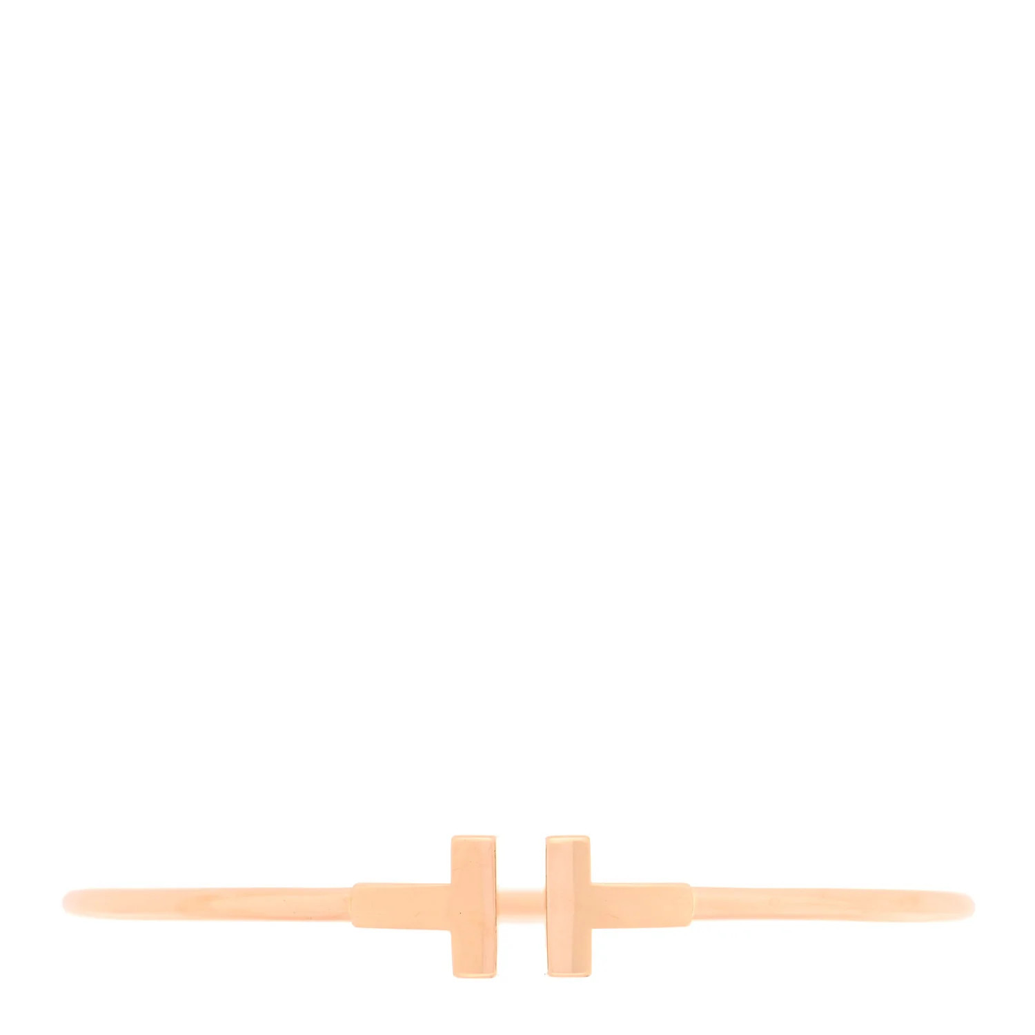 Tiffany 18K Rose Gold T Wire Bracelet 1905885 | FASHIONPHILE (US)