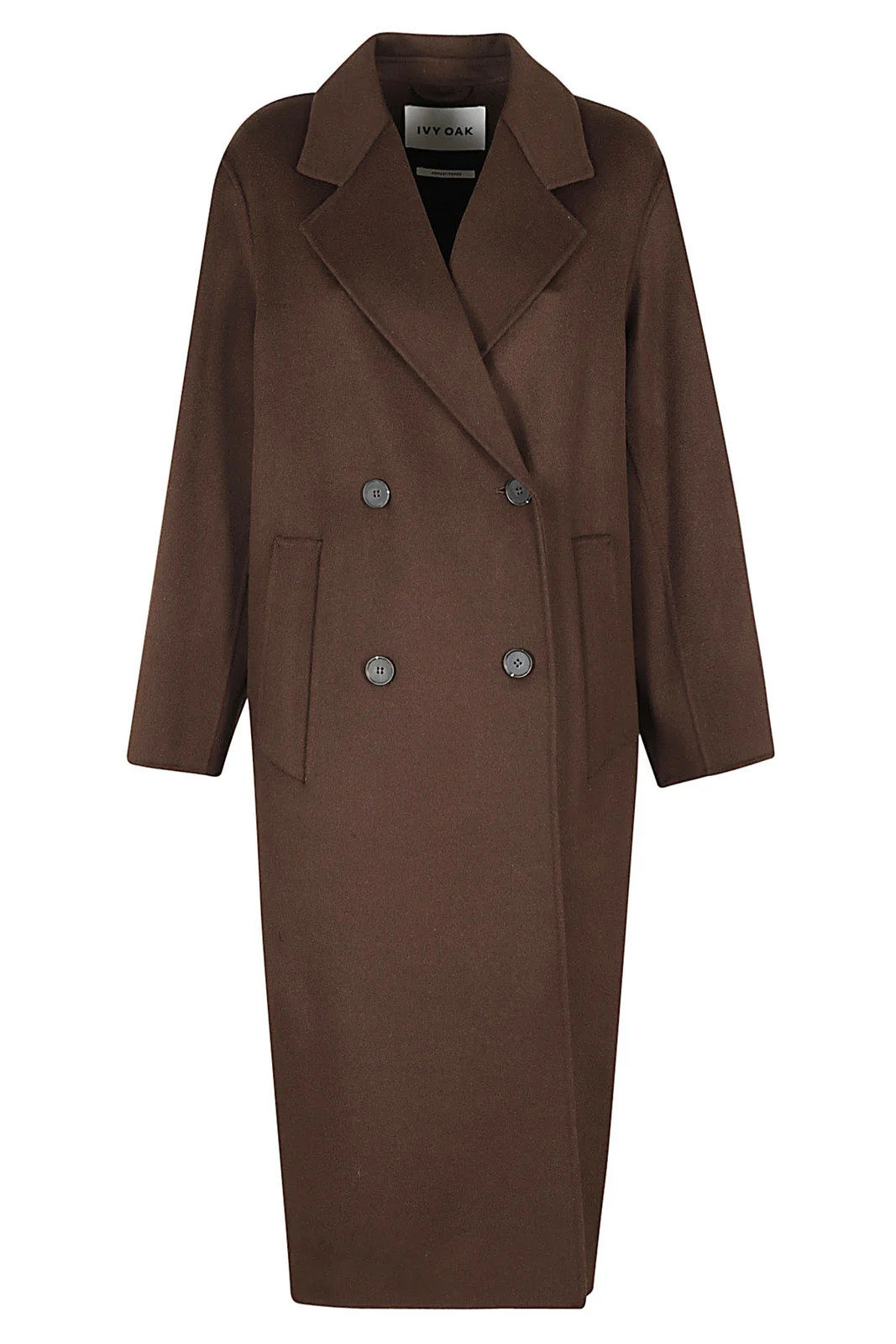 Ivy & Oak Double-Breasted Long Sleeved Midi Coat | Cettire Global