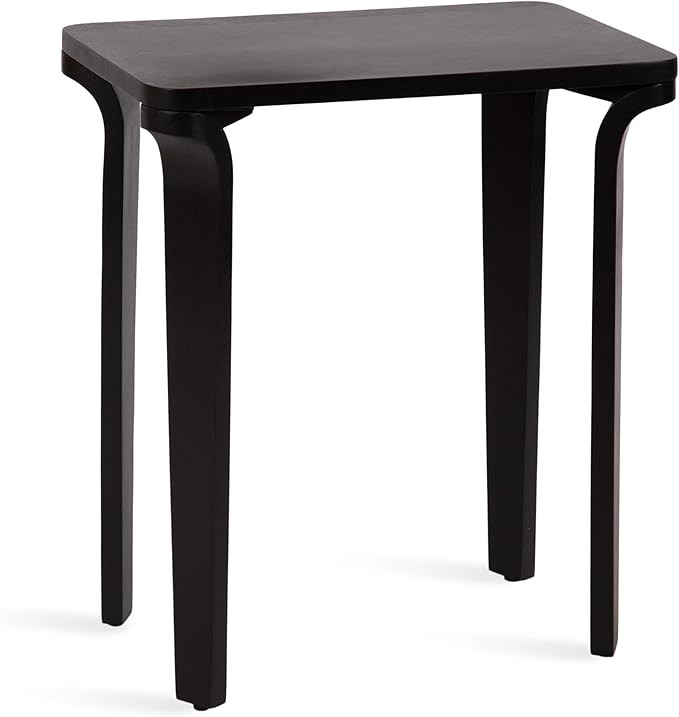 Kate and Laurel Escalon Modern Rectangle Wood Side Table, 22 x 14 x 26, Black, Transitional Decor... | Amazon (US)
