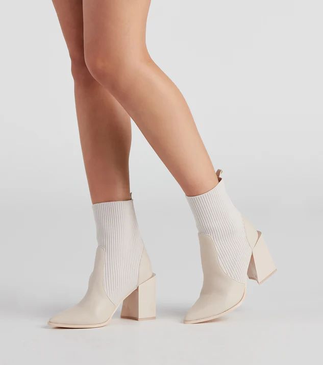Walking Knit Style Block Booties | Windsor Stores
