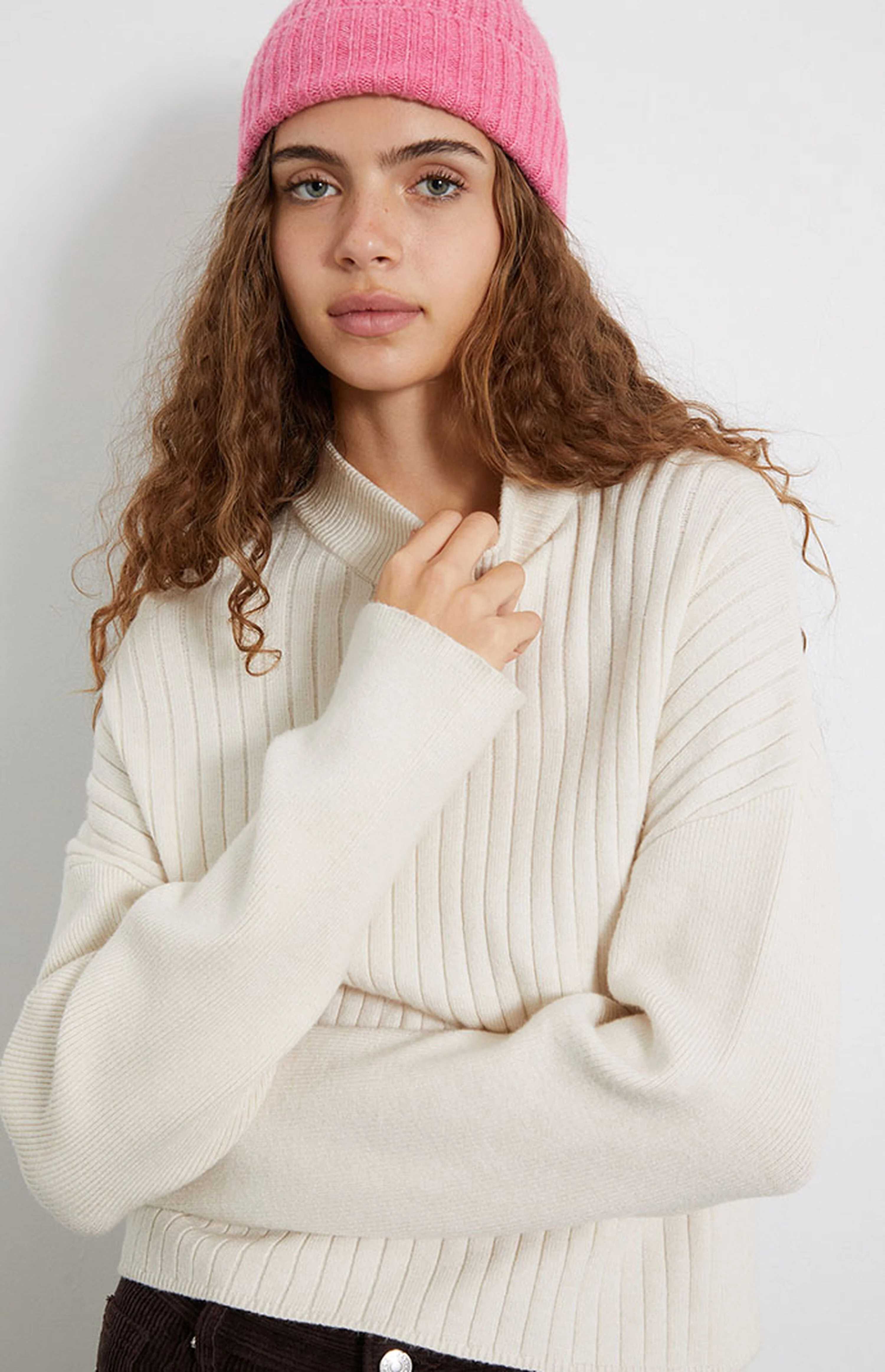 LA Hearts Contrast Ribbed Mock Neck Sweater | PacSun