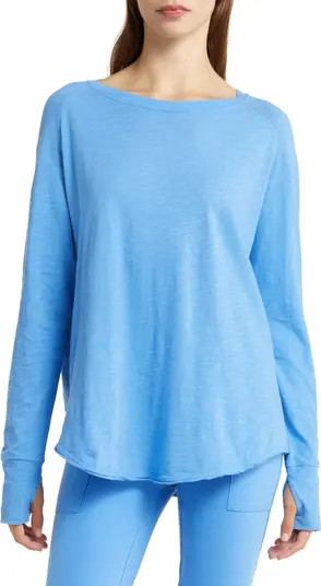 Relaxed Long Sleeve Slub Jersey T-Shirt | Nordstrom