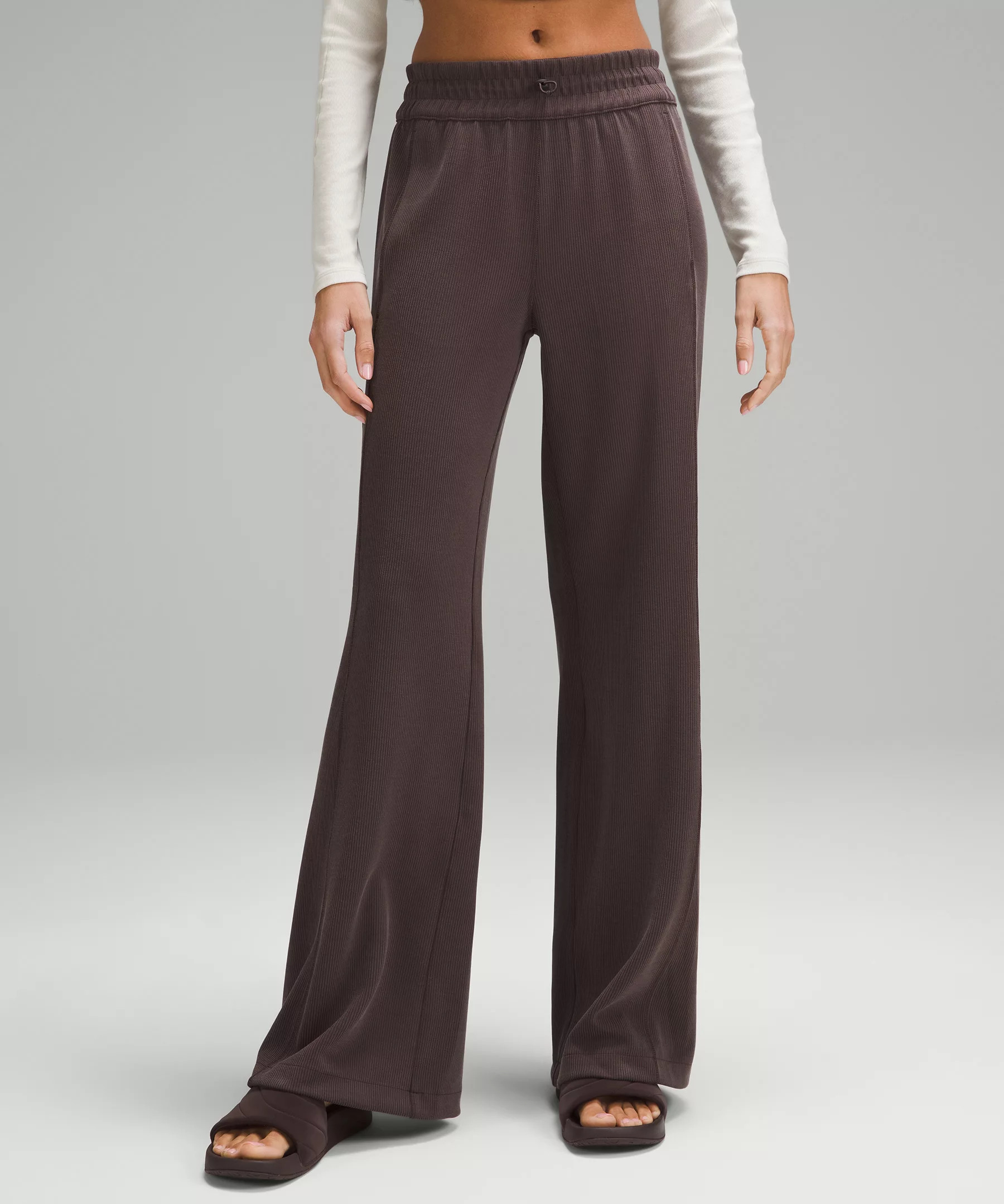 Ribbed Softstreme Mid-Rise Pant 32.5" | Women's Pants | lululemon | Lululemon (US)
