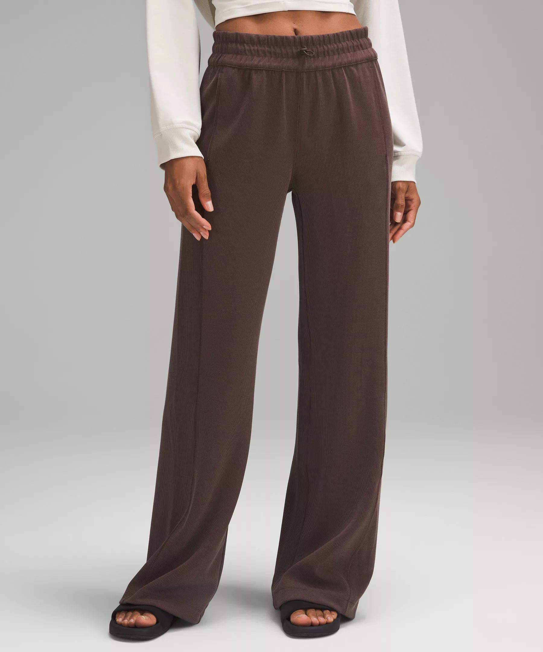 Ribbed Softstreme Mid-Rise Pant 32.5" | Women's Pants | lululemon | Lululemon (US)