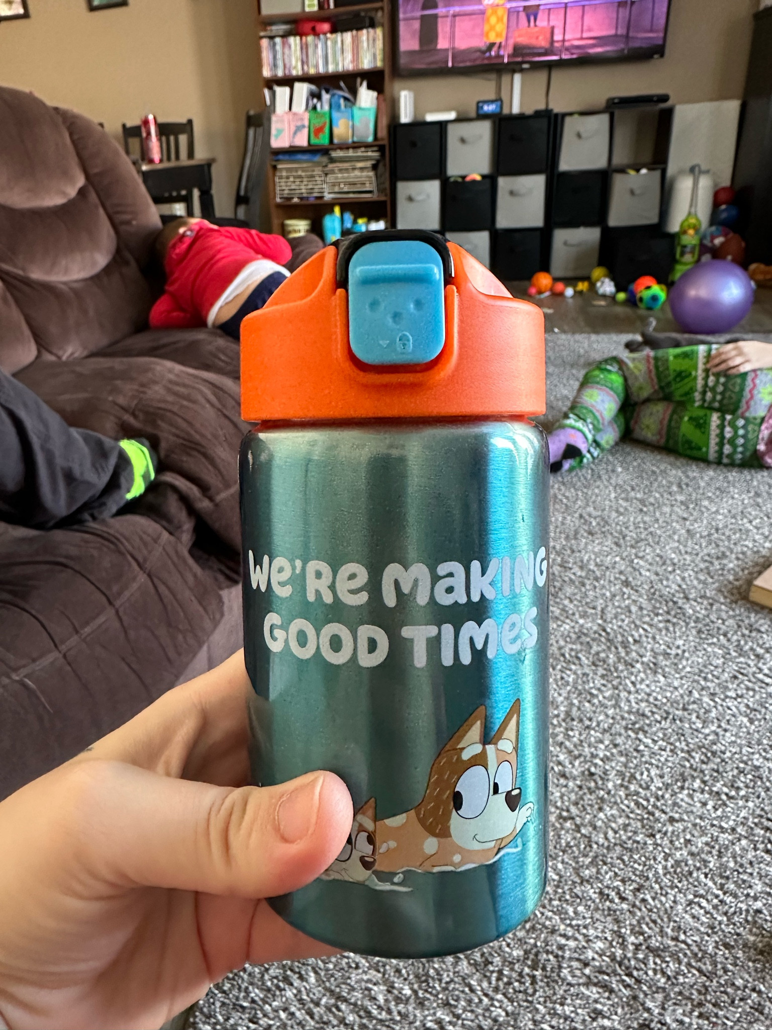 Everyone had their very own cups they could drink out of that kept their drinks cold except the youngest 2! I hadn’t ordered personalized cups in years since the big kids had one and my husband and I had one so we decided to grab the youngest two their own cups from a local store! This one is Tommy’s! He’s a huge Bluey fan and loves it!

#LTKbaby #LTKfamily #LTKkids