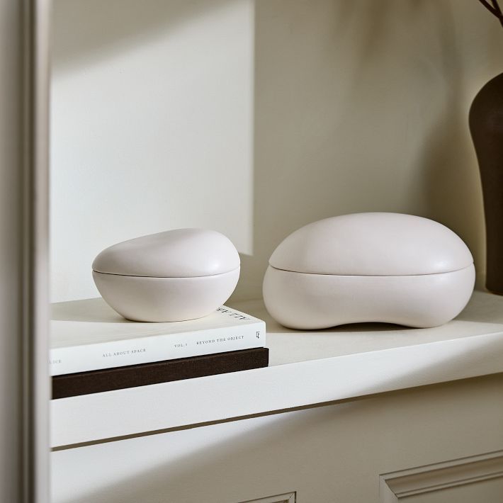 Pure White Ceramic Decorative Boxes | West Elm (US)