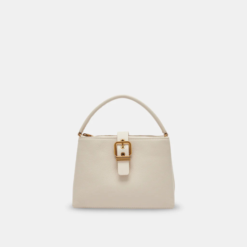 CHARLY CROSSBODY IVORY LEATHER | DolceVita.com