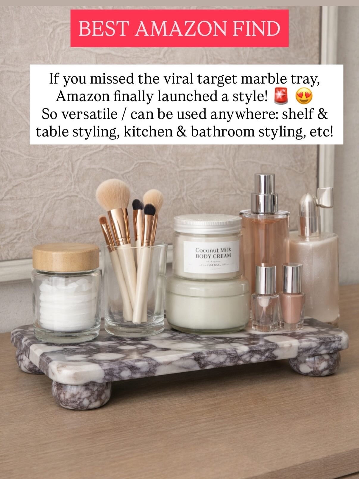 The most versatile new marble tray 😍😍😍😍

Amazon home, Amazon home finds, Walmart home, bathroom decor, shelf styling 

#LTKSaleAlert #LTKHome