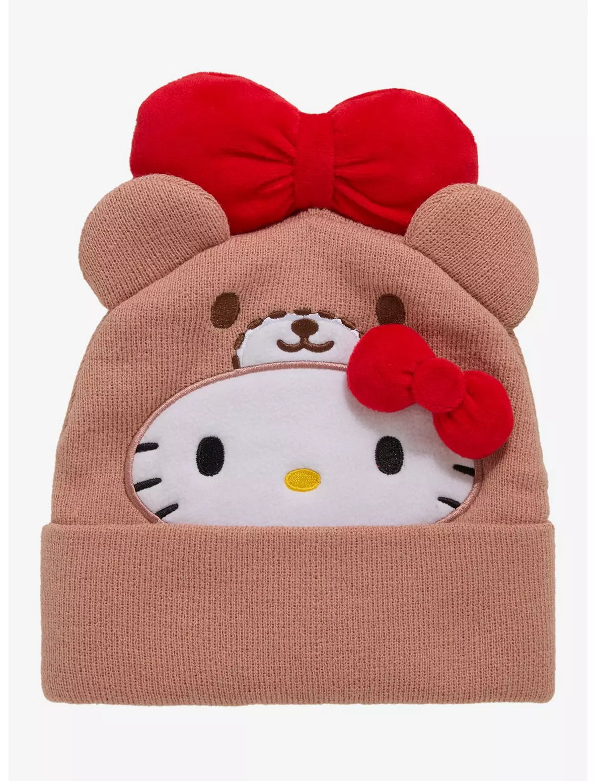 Hello Kitty Teddy Bear Plush Beanie | Hot Topic
