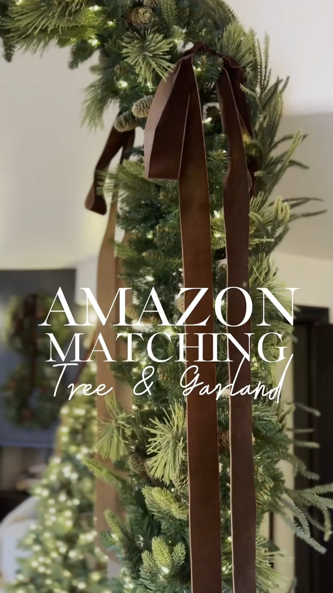 I love these garlands mixed. 🌲❤️

I used two strands. I started with one strand of the pre-lit garland. Then took my other strand of garland and placed it right on the top and ran it down the side. 
I entwined the branches of the garland together to make it blend.

I used two small hooks at the top of my mirror to hang the garland. I have linked those for you here as well. I used two strands of garland,total. Per mirror. 

This pairs perfectly with my Matching Christmas tree 

Christmas Garland 
Amazon Garland 
Amazon Christmas Finds 
Amazon Christmas Tree 

#christmas2025 #christmasdecorideas #interiordesign #amazonhome #amazonfinds #amazongarland
