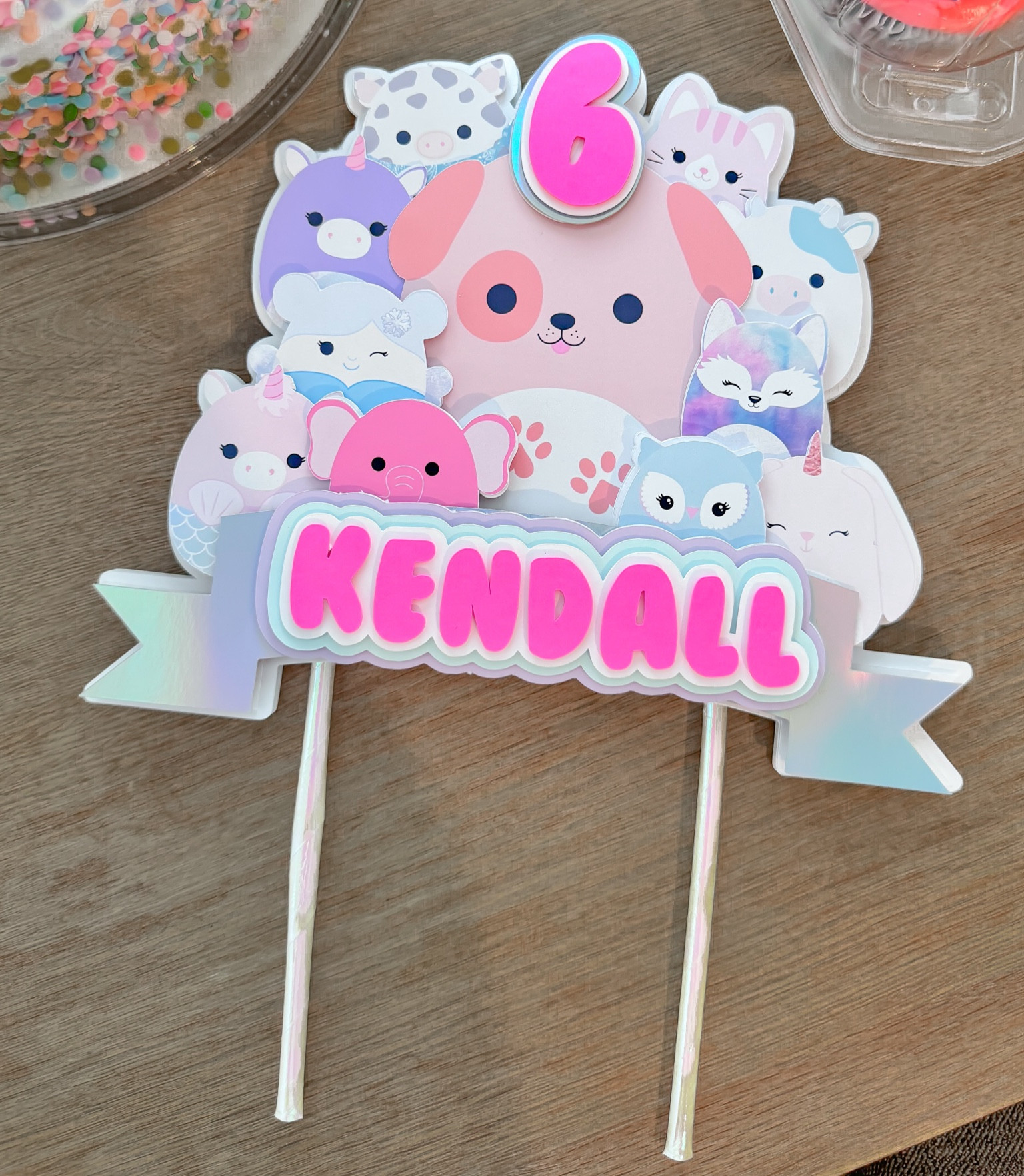 the cutest Squishmallow cake topper! #birthdayparty 

#LTKSpringSale #LTKfamily #LTKkids