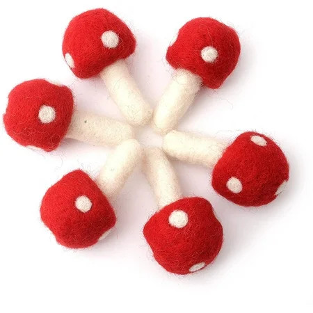 Felt Mushroom Decoration - DIY Garland Arts Crafts Supplies Cute Home Decor for Christmas Fall Hallo | Walmart (US)