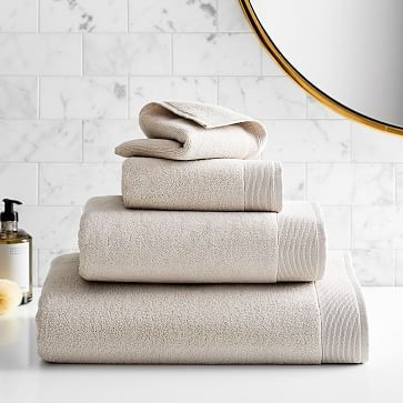 Organic Luxury Fibrosoft™ Towels - Oatmeal | West Elm (US)