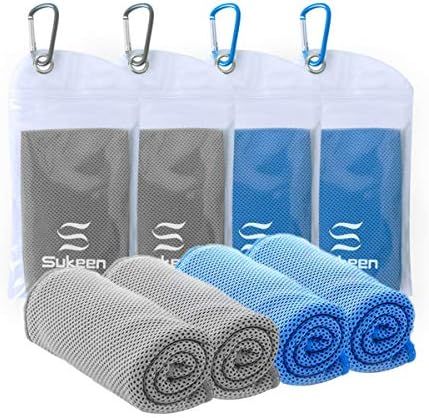 [4 Pack] Cooling Towel (40"x12"),Ice Towel,Soft Breathable Chilly Towel,Microfiber Towel for Yoga... | Amazon (US)