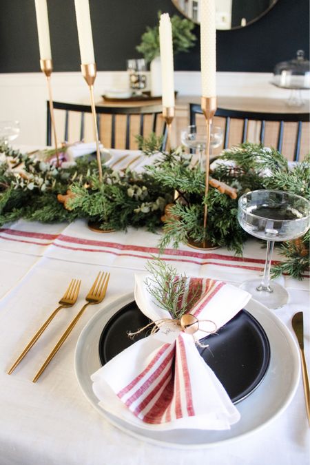 Holiday table setting #holiday #holidaytable #christmas 

#LTKHolidaySale #LTKHoliday #LTKSeasonal