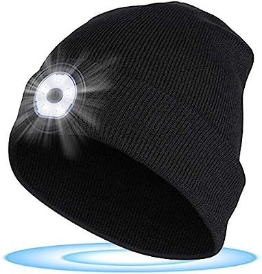 Beanie with Light, Stocking Stuffers for Men and Women, Christmas Gifts for Women and Men, Lighte... | Amazon (US)