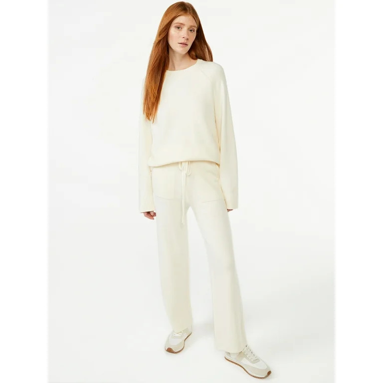 Free Assembly Women's Straight Leg Sweater Pants | Walmart (US)