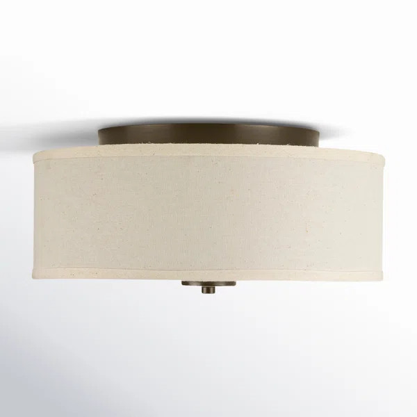 Chantey Linen Flush Mount | Wayfair North America