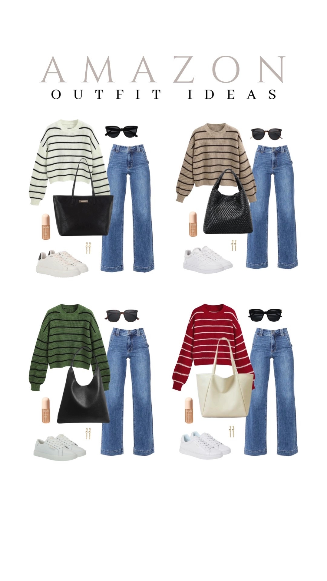 Loving this new striped sweater. It’s comfy, fun to wear, and goes perfectly with jeans.
ccropped striped sweater, woven tote bag, vintage sunglasses, beauty finds, affordable fashion, trendy look, viral products, casual outfit idea, fall to winter style, how to style, ways to style, fallto winter fashion, amazon fashion, affordable style

#LTKU #LTKSeasonal #LTKFindsUnder50