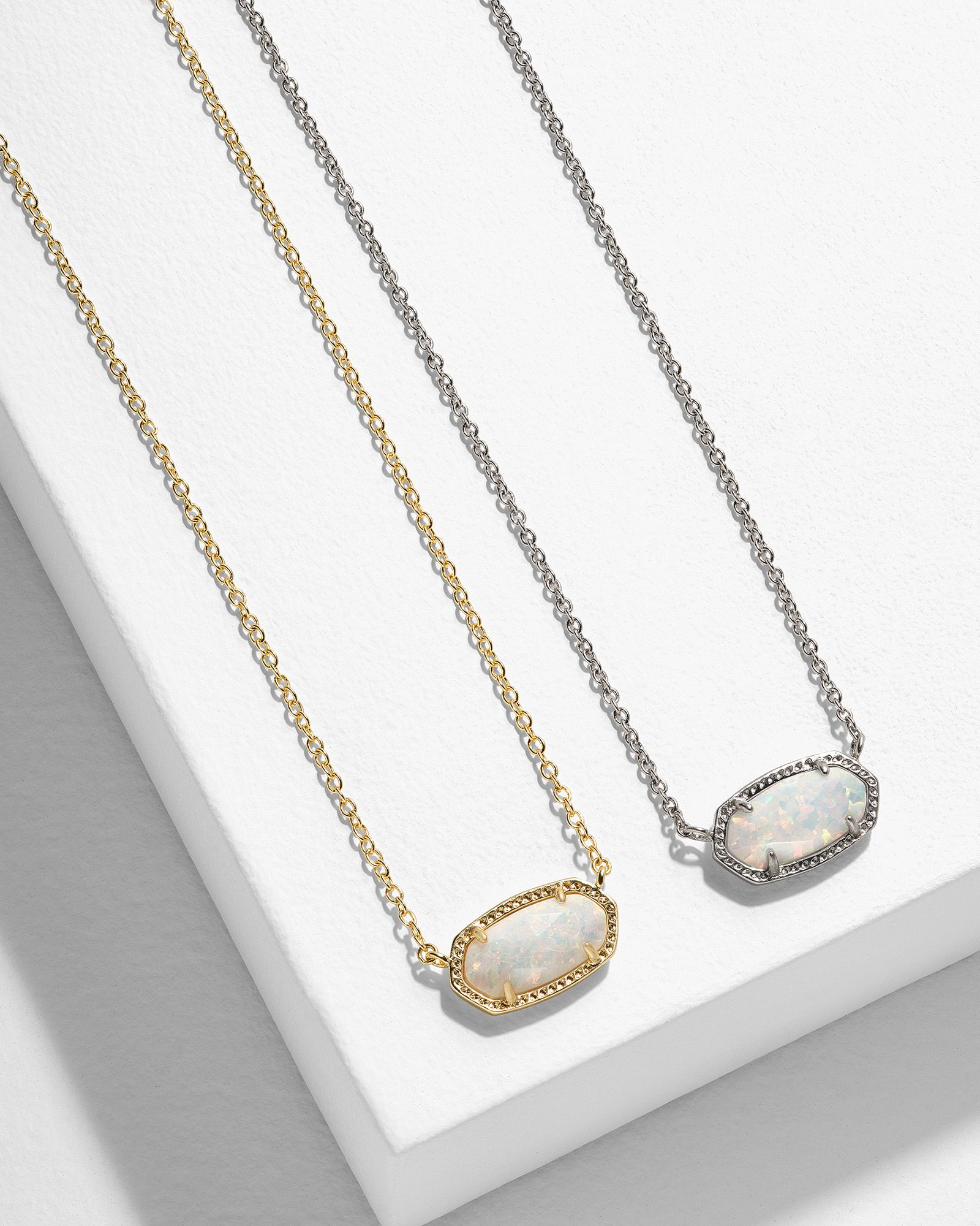 Elisa Pendant Necklace in Gold and Elisa Pendant Necklace in Silver Set | Kendra Scott