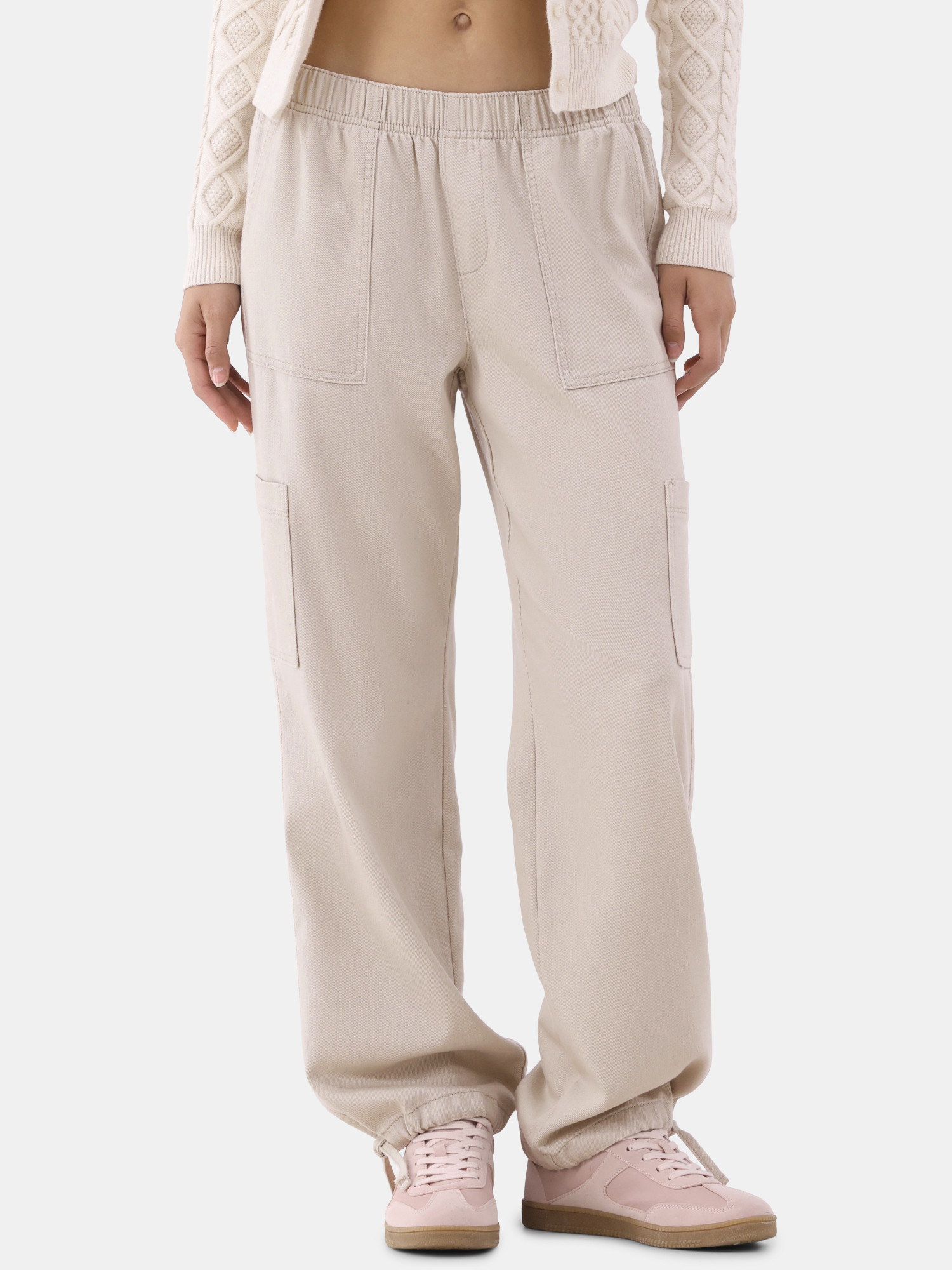 No Boundaries Pull On Cargo Jeans, Women's | Walmart (US)