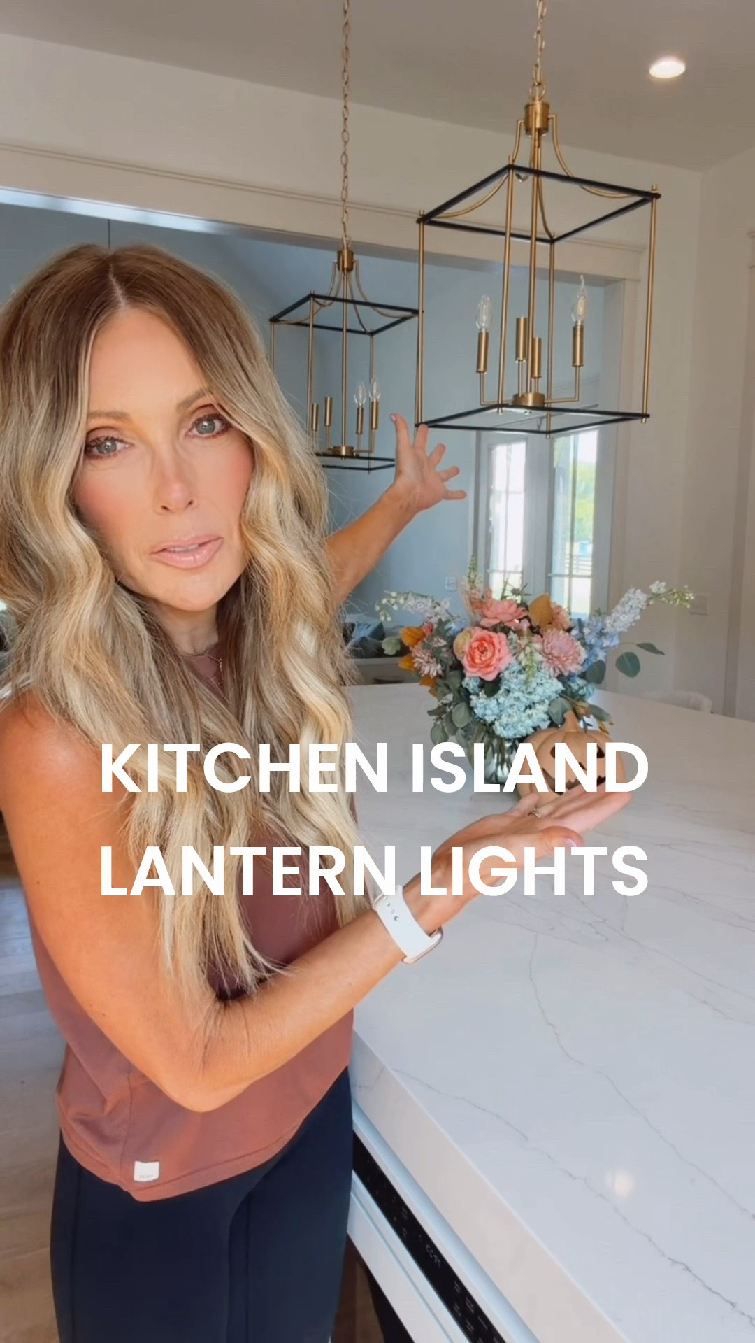 It's amazing what a light fixture swap will do!  Prior, I had giant black saucer looking pendants and these new Wayfair lanterns lightened the whole look of the kitchen ! 

@Wayfair
