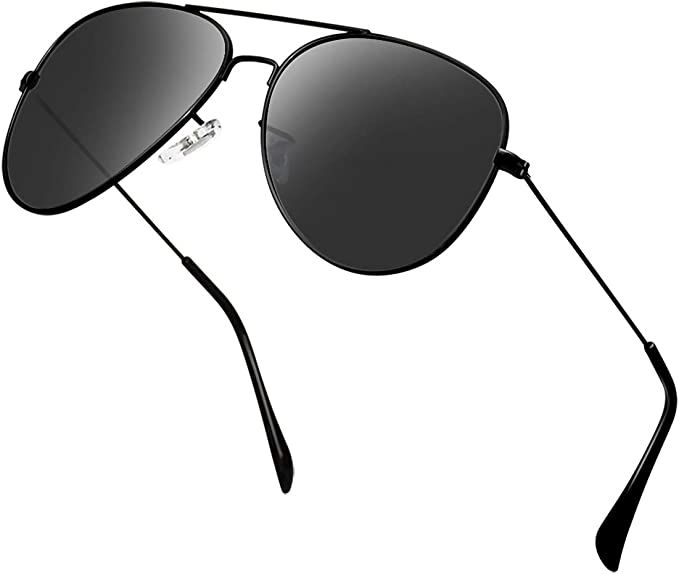 Polarized Aviator Sunglasses for Men/Women Metal Mens Sunglasses Driving Sun Glasses | Amazon (US)