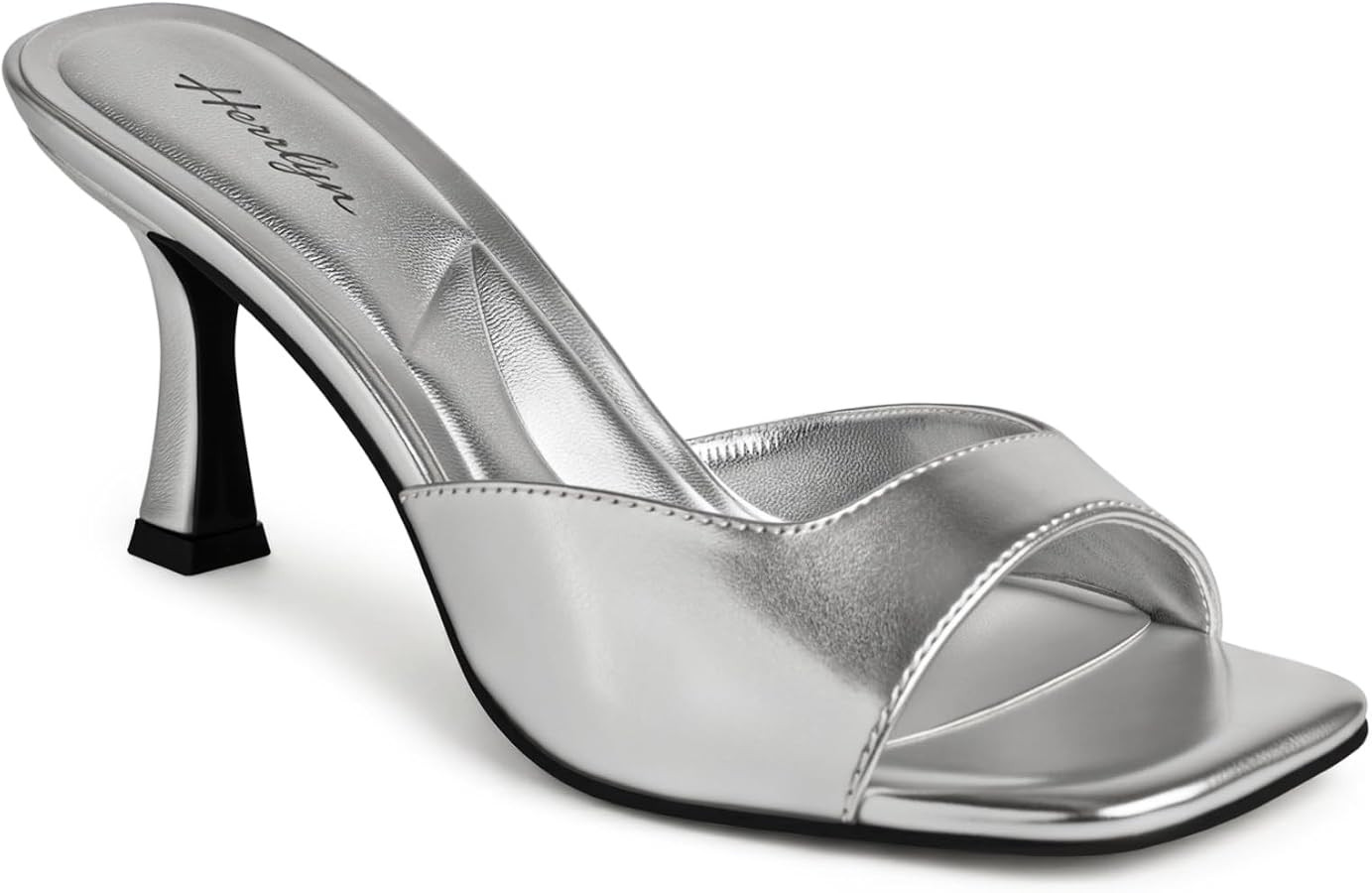 Kitten Heels for Women, Square Toe Sandals Comfortable Backless Heels, Womens Sexy Slip on Heeled... | Amazon (US)
