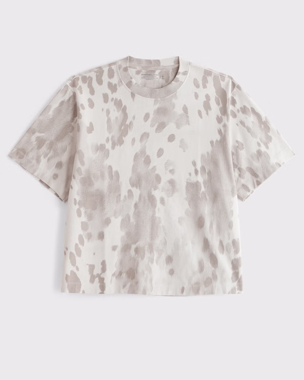 Premium Heavyweight Cropped Tee | Abercrombie & Fitch (US)