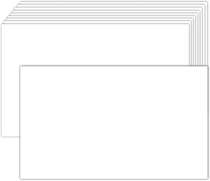 100 Pack White Blank Index Cards 3x5 Unlined Note Cards, Goefun 80lb Heavy Duty Cardstock Thick P... | Amazon (US)