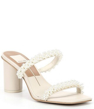 Dolce Vita Noel Pearl Square Toe Dress Sandals | Dillard's | Dillard's