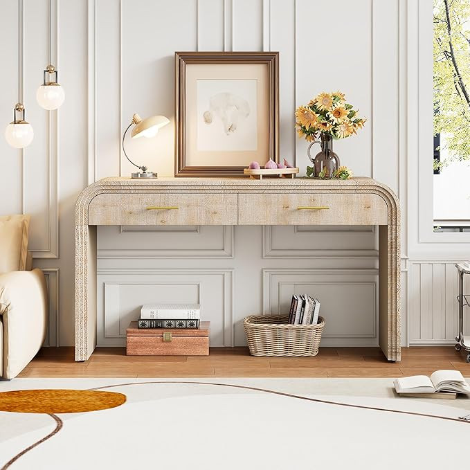 Console Table Sofa Table for Entryway, Mid-Century Modern Entryway Table Minimalist Style Sofa Ta... | Amazon (US)