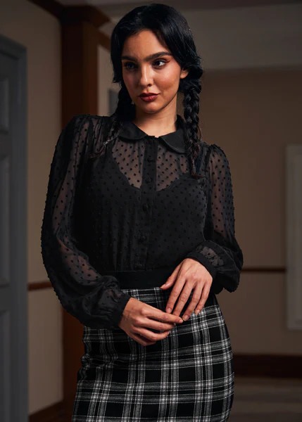 More Mulled Wine Collared Blouse | ModCloth