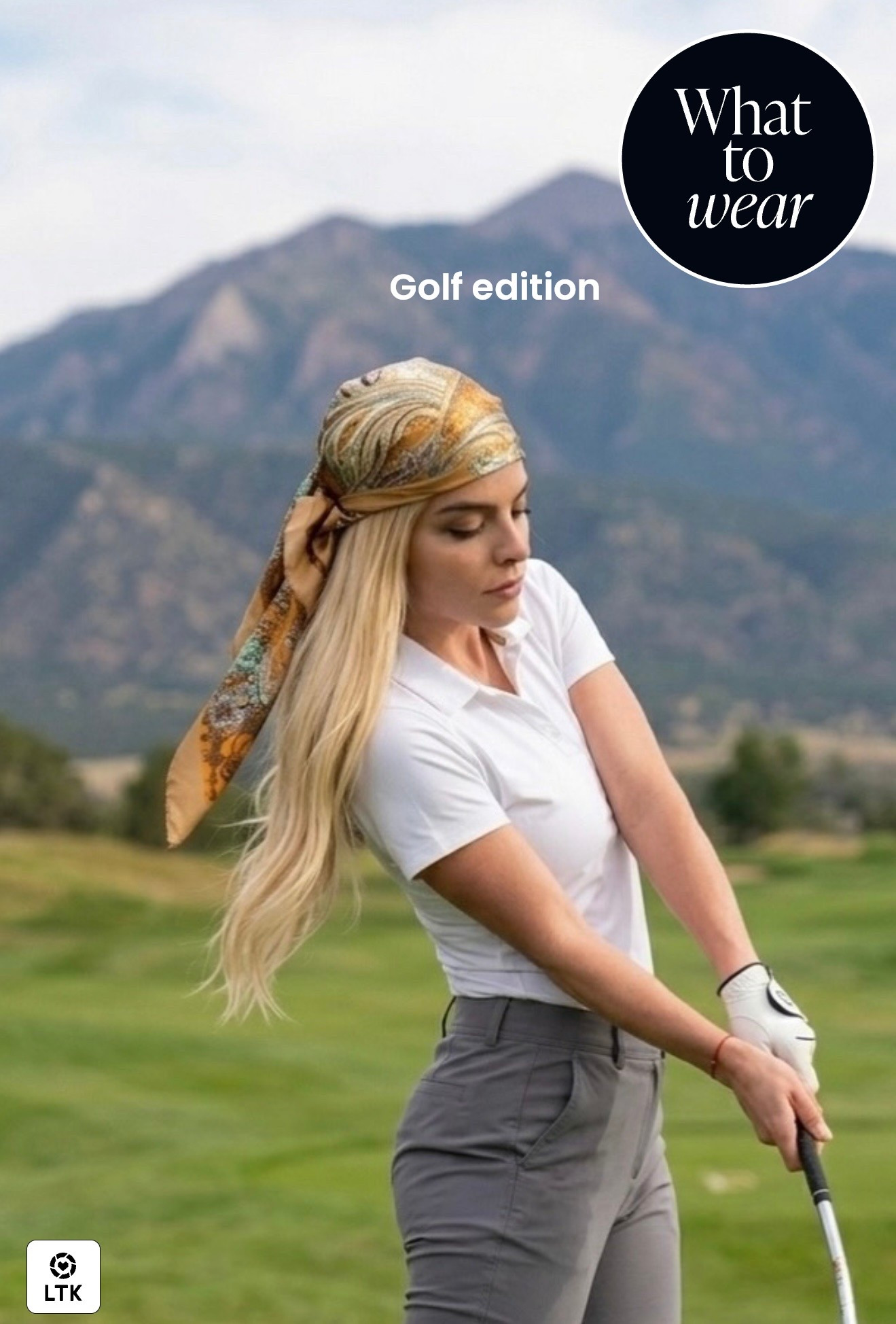 Golf, but make it chic ⛳️🤍 A classic white polo, tailored trousers + a silk scarf moment ✨ I linked my picks to recreate the look, from the course essentials to the finishing touches.
@bitencourtmichele 

#LTKGolf #LTKActive #LTKStyleTip #LTKFashion