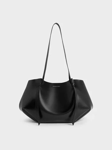 Noir Calla Tote Bag | CHARLES & KEITH UK | Charles & Keith UK