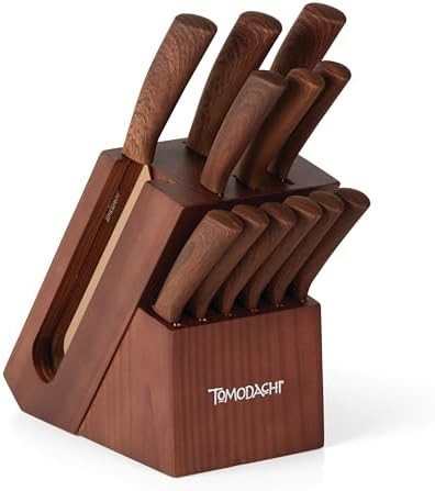 Hampton Forge Raintree Copper 13 Piece Block Set, Brown/Wood | Amazon (US)
