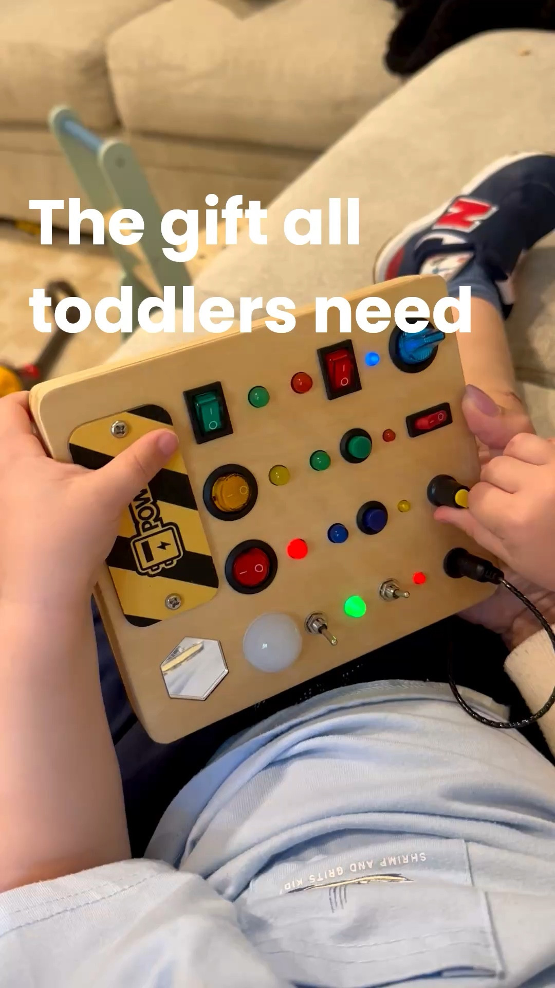 The most used toy in my house for my toddler! Easy gift idea for toddler. This Montessori switch board has real switches and lights. Easy toddler gifts and screen free toys for toddlers  

#LTKmomlife #LTKKids #LTKBaby