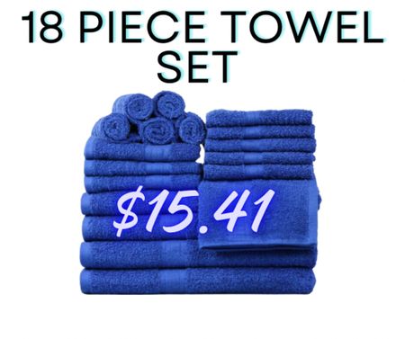 I grabbed two sets of the Mainstays Basic Solid 18-Piece Bath Towel Set Collection for only $15.41! Such a great price and if your house is anything like mine we could also use more towels! Sale only available for the royal blue (Royal Spice).        

#LTKsalealert #LTKfindsunder50 #LTKhome