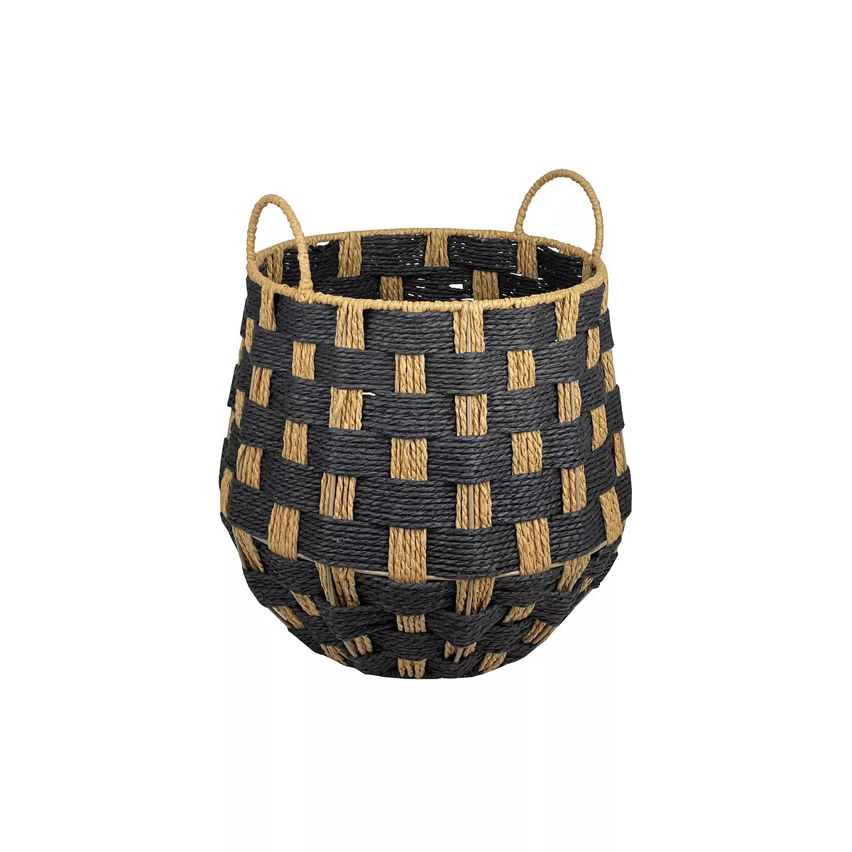 Belle Maison Round Paper Weave Basket | Kohl's