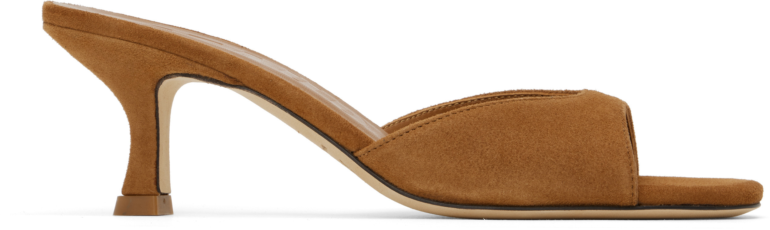 Staud Tan Brigitte Mules | SSENSE