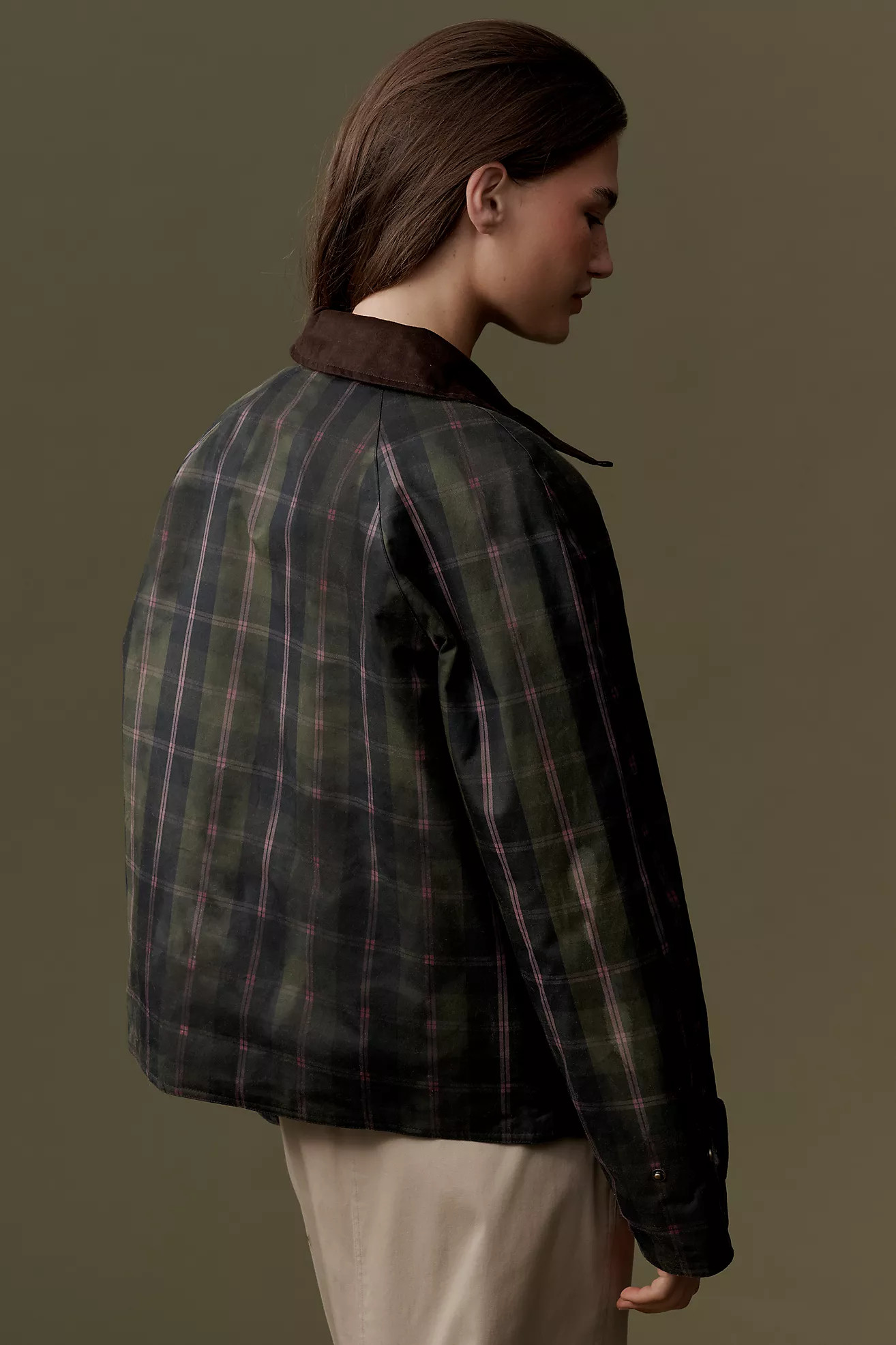 NVLT Waxed Cotton Plaid Jacket | Anthropologie (US)