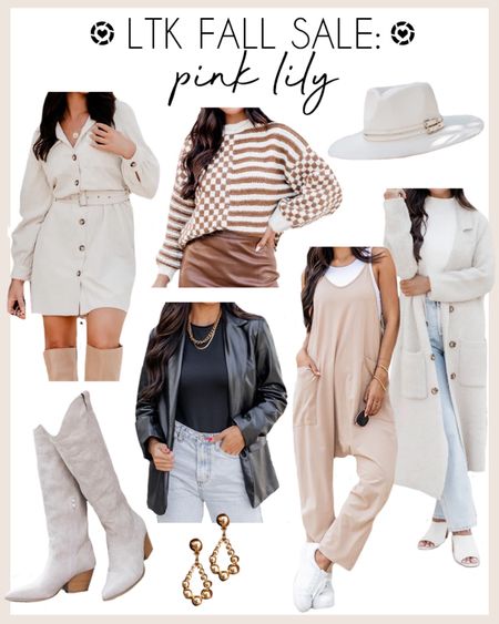 LTK Fall Sale picks from Pink Lily! 

#pinklily #fallfashion

Cozy fall sweater. Pink lily. LTK fall sale. Travel day jumpsuit. Fall cardigan. Fall fedora. Western boots. Faux leather blazer  

Follow my shop @topknotlatina on the @shop.LTK app to shop this post and get my exclusive app-only content!

#liketkit #LTKSale #LTKSeasonal #LTKstyletip
@shop.ltk

#LTKSeasonal #LTKCon #LTKover40