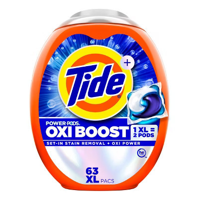 Tide Oxi Boost Power Pods Laundry Detergent - 63ct | Target