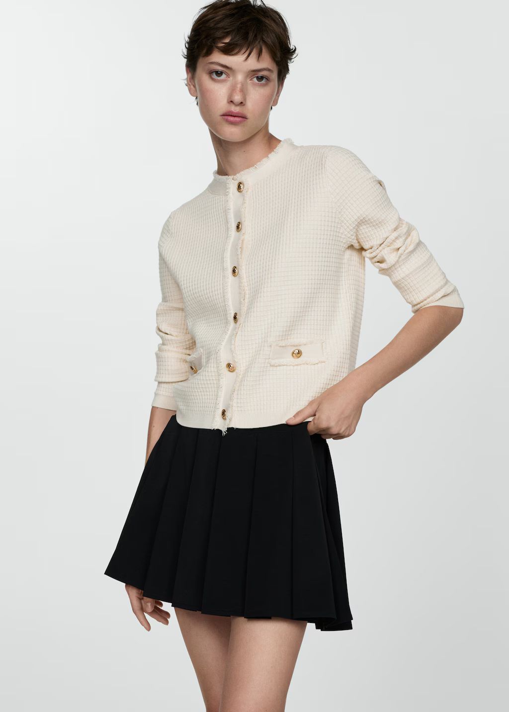 Button knit cardigan | MANGO (UK)