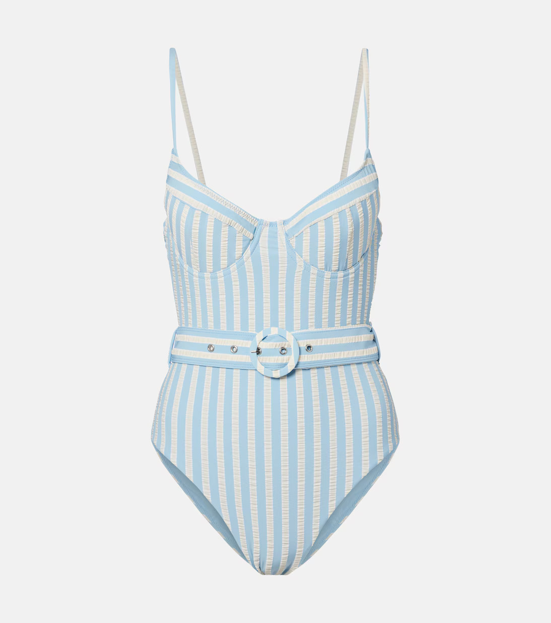 Noa belted striped swimsuit | Mytheresa (US/CA)