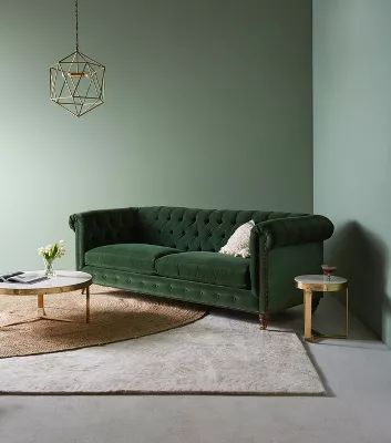 Lyre Chesterfield Two-Cushion Sofa | Anthropologie (US)