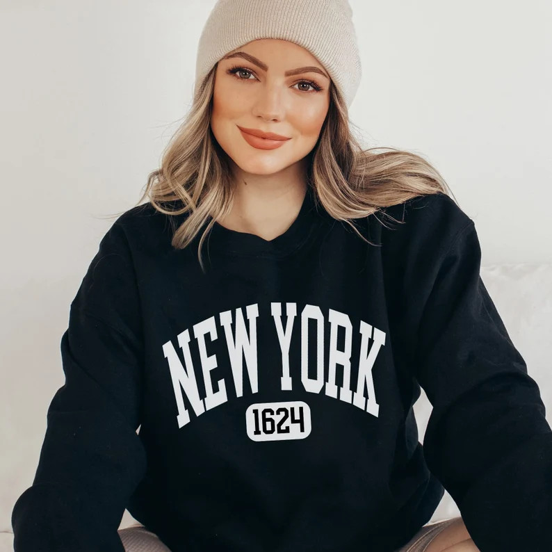 New York Sweatshirt, New York Shirt, New York State Gift, Trendy Vintage Inspired Sweater, Graphi... | Etsy (US)