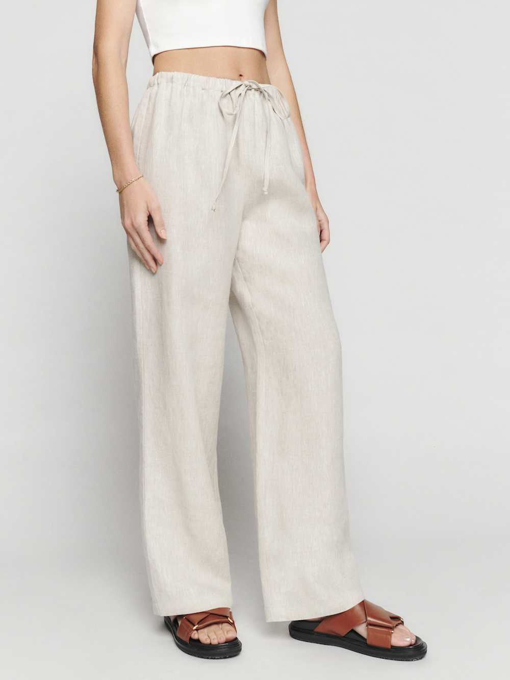Olina Linen Pant | Reformation (Global)